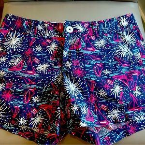 Lilly Pulitzer size 4 Callahan Shorts in sparks fly print
